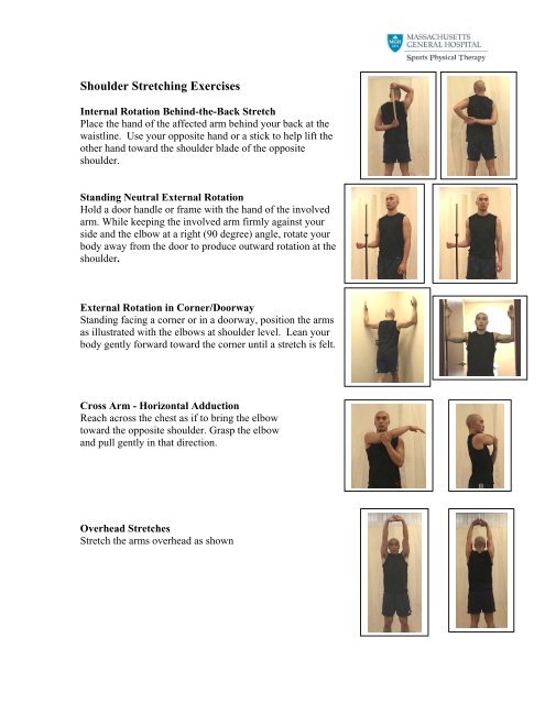 Shoulder Stretching Exercises