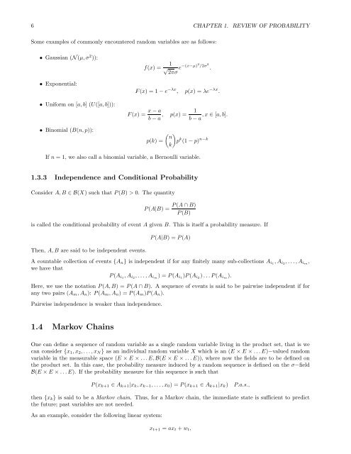 Lecture Notes - Department of Mathematics and Statistics - Queen's ...