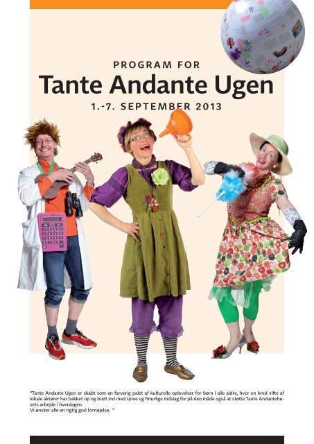Program for Tante Andante Ugen