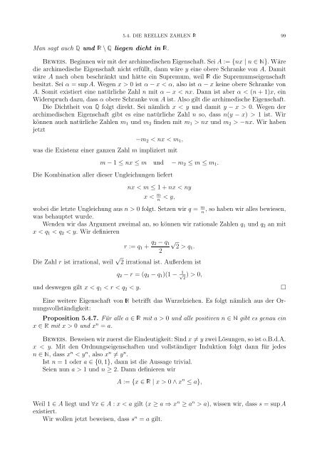 Einführung in das mathematische Arbeiten - an der Fakultät für ...