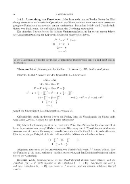 Einführung in das mathematische Arbeiten - an der Fakultät für ...