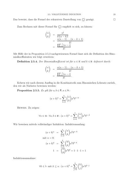 Einführung in das mathematische Arbeiten - an der Fakultät für ...