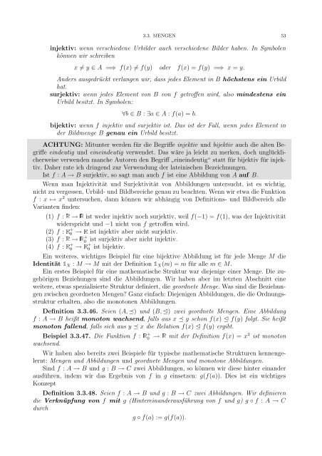 Einführung in das mathematische Arbeiten - an der Fakultät für ...