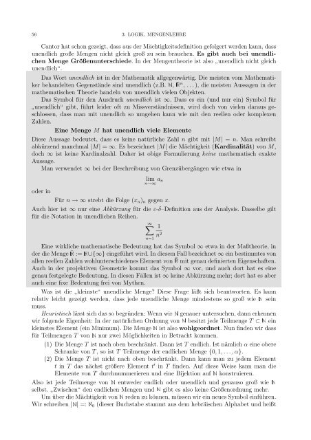 Einführung in das mathematische Arbeiten - an der Fakultät für ...