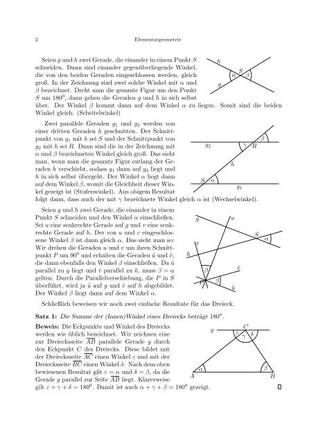 I. Elementargeometrie