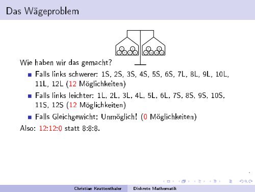 diskret - an der Fakultät für Mathematik! - Universität Wien