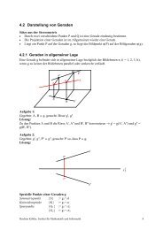 4.2 Darstellung von Geraden