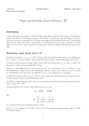 Laboration 6 - Matematiska vetenskaper