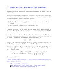 Square matrices, inverses, etc.