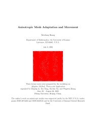 Anisotropic Mesh Adaptation and Movement - Department of ...