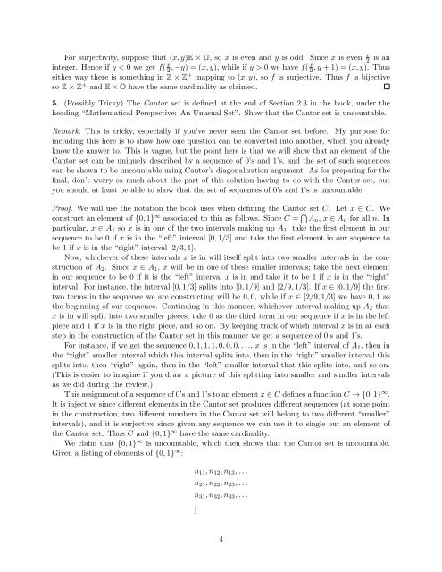 Math 300: Final Exam Practice Solutions