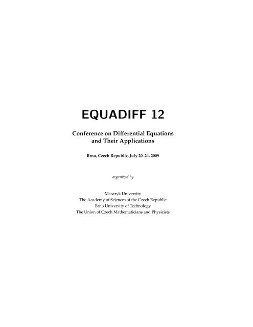 EQUADIFF 12