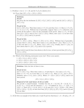 Solutions - UBC Mathematics Department