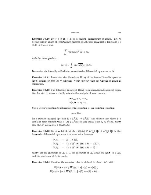Chapter 10: Linear Differential Operators and Green's Functions