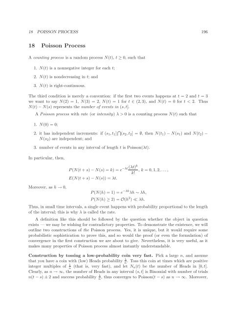 18 Poisson Process