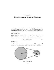 Chapter 3 The Contraction Mapping Theorem In this chapter we ...