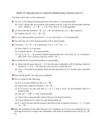 Math 13: Introduction to Abstract Mathematics Homework 6–1