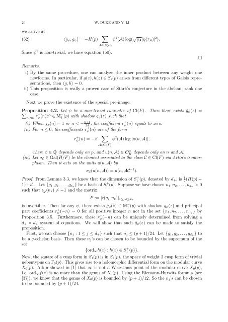 Mock-modular forms of weight one - UCLA Department of Mathematics