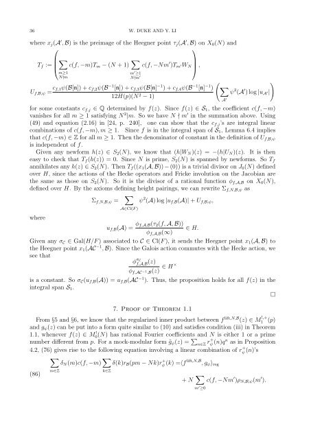 Mock-modular forms of weight one - UCLA Department of Mathematics