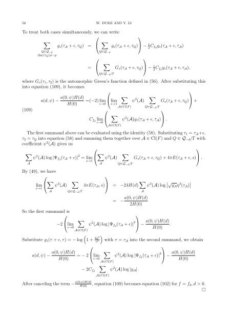 Mock-modular forms of weight one - UCLA Department of Mathematics