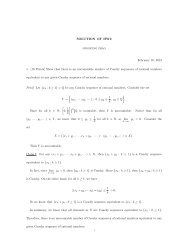 Solution of HW2 - Department of Mathematics - University of ...