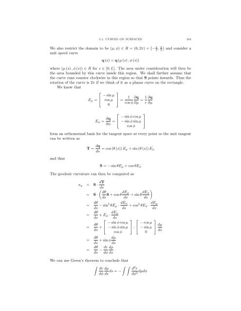 Lecture Notes for 120 - UCLA Department of Mathematics