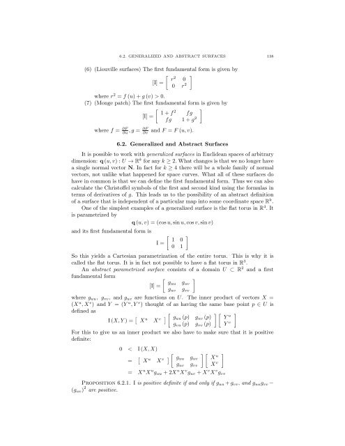 Lecture Notes for 120 - UCLA Department of Mathematics