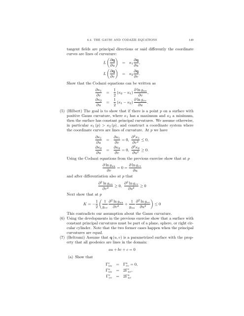 Lecture Notes for 120 - UCLA Department of Mathematics