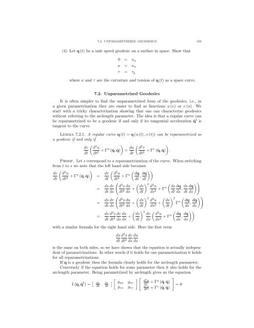 Lecture Notes for 120 - UCLA Department of Mathematics