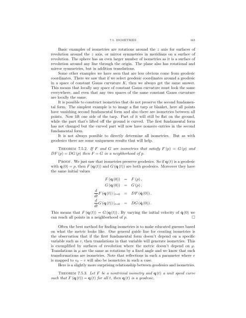 Lecture Notes for 120 - UCLA Department of Mathematics