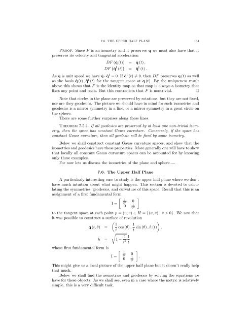 Lecture Notes for 120 - UCLA Department of Mathematics