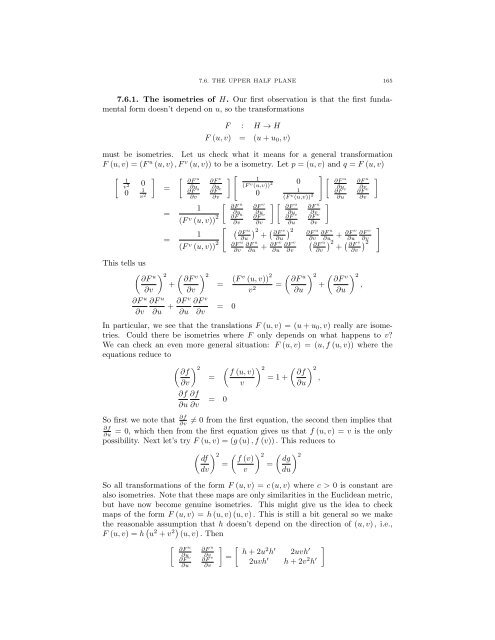 Lecture Notes for 120 - UCLA Department of Mathematics