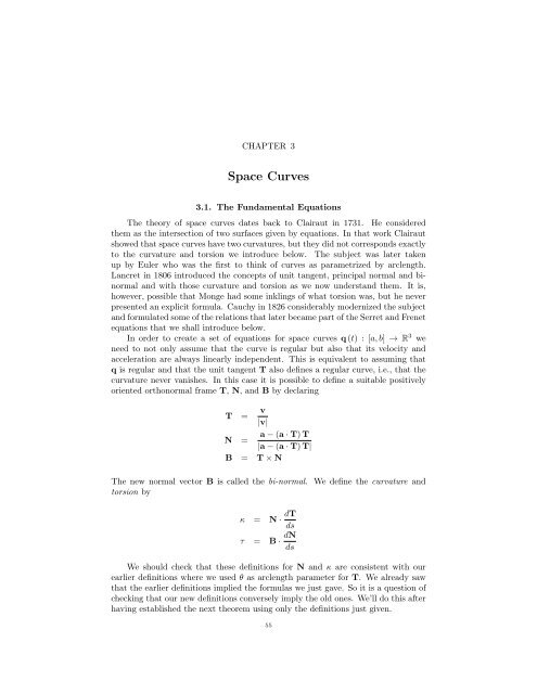 Lecture Notes for 120 - UCLA Department of Mathematics