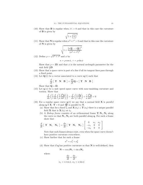 Lecture Notes for 120 - UCLA Department of Mathematics