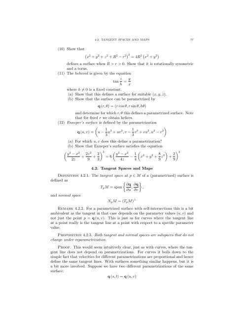 Lecture Notes for 120 - UCLA Department of Mathematics