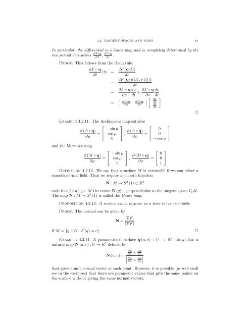 Lecture Notes for 120 - UCLA Department of Mathematics