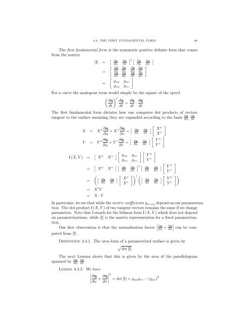 Lecture Notes for 120 - UCLA Department of Mathematics