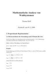 Protokoll Thomas Bröll - am Institut für Mathematik der Universität ...