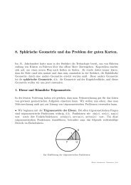 8. Sphärische Geometrie und das Problem der guten Karten.