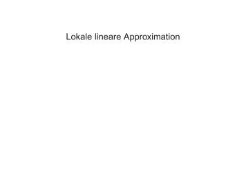 Lokale lineare Approximation