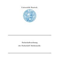 Fachschaftsordnung - Fachbereich Mathematik der UniversitÃ¤t ...