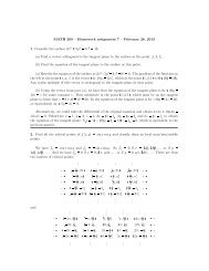 Homework 7 solutions - Penn Math