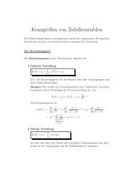 Kenngrößen von Zufallsvariablen - Mathe Online