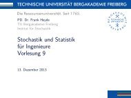 Stochastik und Statistik fÃ¼r Ingenieure Vorlesung 9