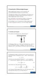 9 Gewöhnliche Differentialgleichungen - TU Bergakademie Freiberg