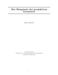 Der Hauptsatz der projektiven Geometrie - Fachbereich Mathematik ...