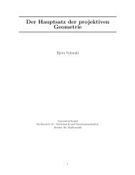 Der Hauptsatz der projektiven Geometrie - Fachbereich Mathematik ...