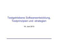 Testgetriebene Softwareentwicklung, Testprinzipien und -strategien