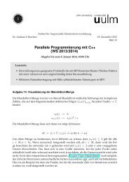 Parallele Programmierung mit C++ (WS 2013/2014)