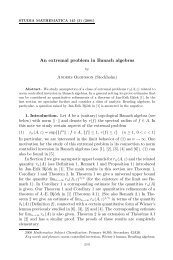 An extremal problem in Banach algebras